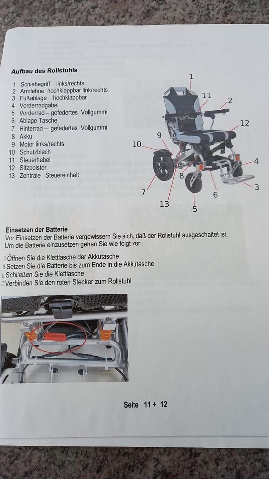 Elektro Rollstuhl in Erbes-Büdesheim