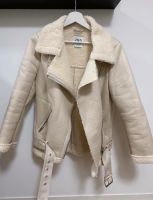 Zara Lederjacke in weiß/creme gefüttert Hessen - Offenbach Vorschau