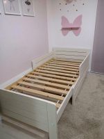 Großes Kinderbett Bett Holz weiß modern 90x140 oder 90x200 cm Bergedorf - Hamburg Lohbrügge Vorschau