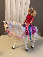 Barbie Pferd mit Reiterin Brandenburg - Petershagen Vorschau