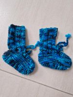 Socken Schuhe Stricksocken Strickschuhe blau Bayern - Arnstein Vorschau