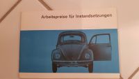VW-Käfer Arbeitspreise für Instandsetzungen Schleswig-Holstein - Norderstedt Vorschau