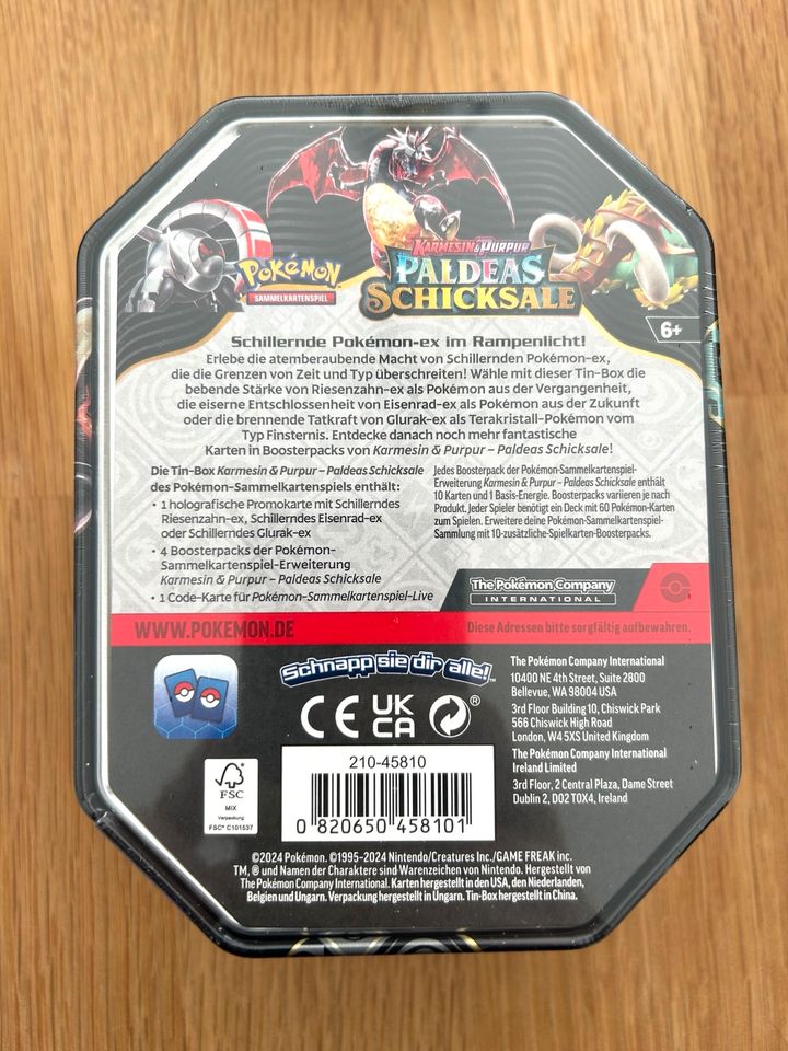 Pokémon Paldeas Schicksale Tin Box - Shiny Glurak - NEU OVP in Oldenburg