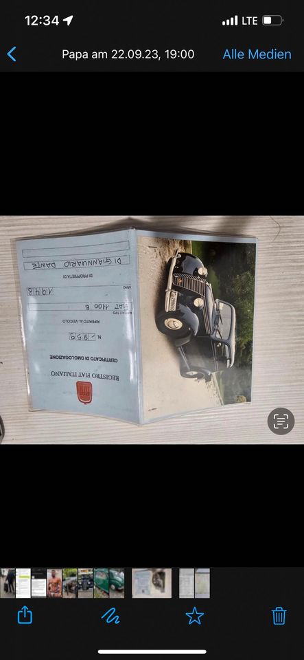 Fiat 1100 1948 / Oldtimer / fährt komplett restauriert in Hamburg