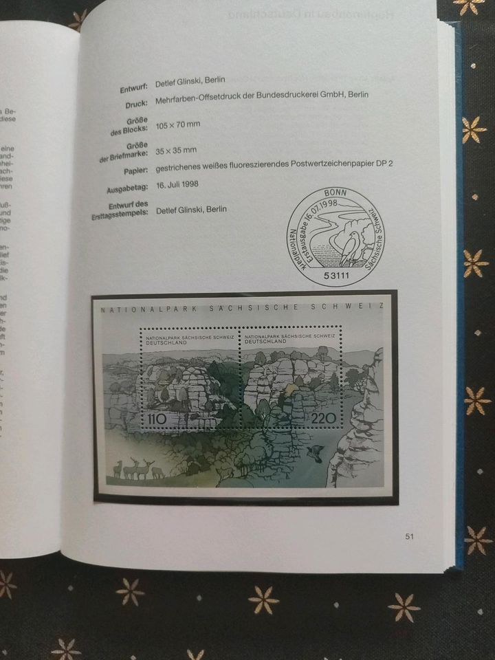 Buch Postwertzeichen der BRD von 1998 in Vlotho