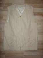 Weste beige mit Reißverschluss Gr. 42 XL 40 L Nordrhein-Westfalen - Recke Vorschau