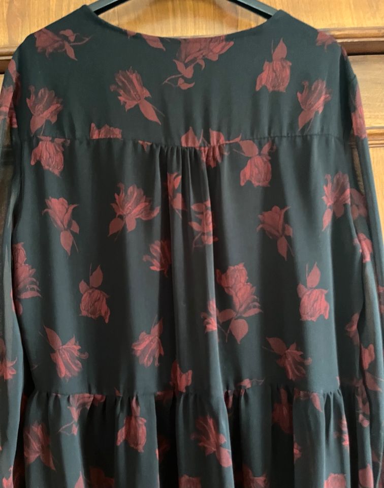 Wie neu! Süßes Zara Boho Hippie Kleid Tunika Gr. XL schwarz in Bad Rappenau