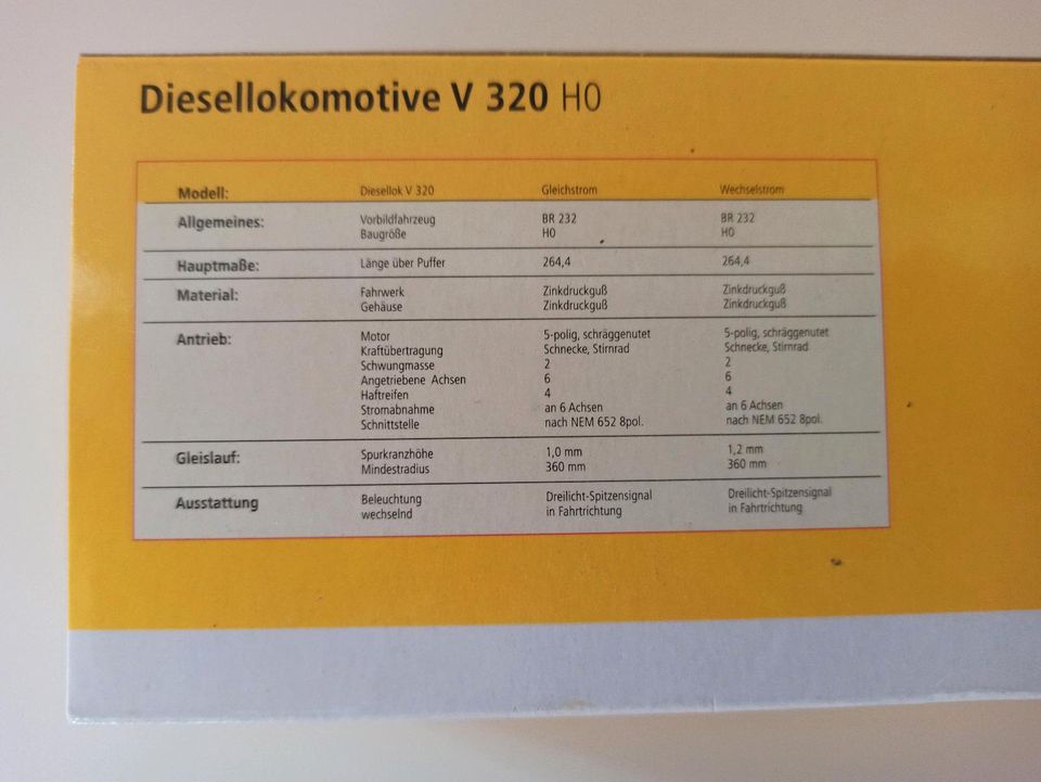 Brawa 41307 V320 Wiebe Diesellok digital sound Wechselstrom in Sontheim