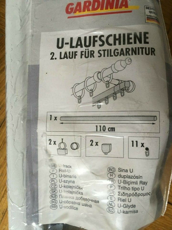 3 Stück  U Laufschiene, 2. Lauf für Stielgarnitur 110 cm, in Hannover