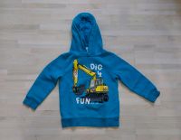 Kapuzensweat Hoodie Gr. 110 blau mit Bagger Aufdruck, Palomino, Hessen - Wölfersheim Vorschau