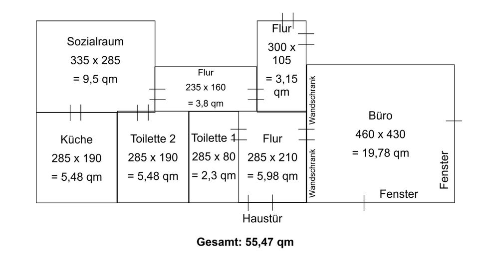 Büro mit Nebenräumen und eigenem Eingang in Münster - Amelsbüren in Amelsbüren