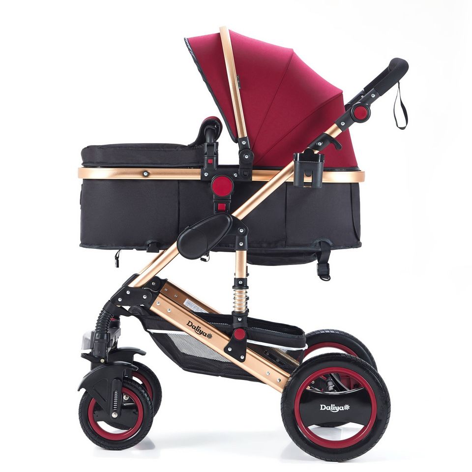 Daliya® BAMBIMO 3in1 Kinderwagen & Buggy mit Babyschale (Bordeaux in Potsdam