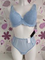 Spitzen BH-Set Größe 85B+44/XL hellblau Duisburg - Friemersheim Vorschau