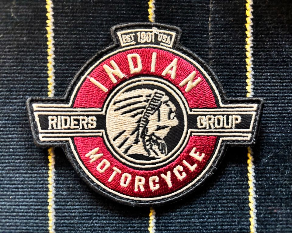 INDIAN Motorcycle Riders Group Kutte Patch Klett Aufnäher Club in Bad Krozingen