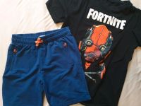 Shirt und Short FORTNITE blau schwarz Gr. 146 Sachsen - Chemnitz Vorschau