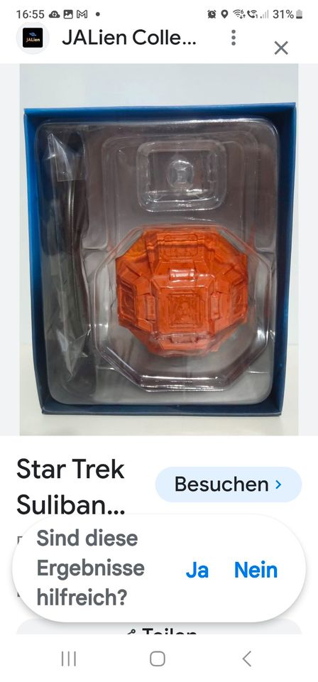 EAGLEMOSS Star Trek Raumschiffe Ausgabe 94 - Sulibanon Zellenschi in Stadecken-Elsheim