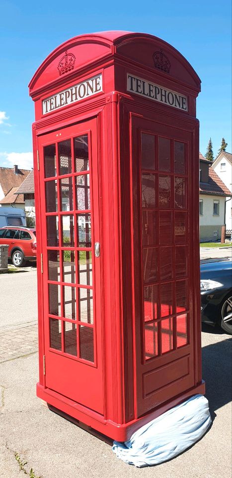 K2 Telefonzelle, Englische Telephone Box, Kiosk, Restauriert, K6 in Bräunlingen