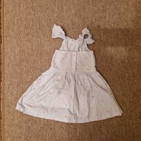 Kleid, Sommerkleid, Mädchen, hellblau-weiß mit Herzen, Größe 92 Bayern - Triefenstein Vorschau