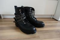 Damen/ Mädchen Leder Biker Stiefelette Boots Gr. 36 von Inuovo Berlin - Spandau Vorschau