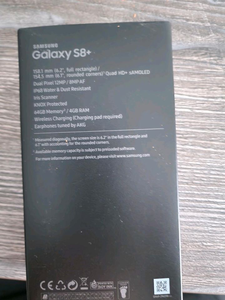 Samsung S8 plus Black mit Gebrauchsspuren in Langenfeld