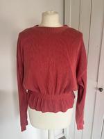 Pullover rostbraun rot rüschen tshirt Oberteil zara Nordrhein-Westfalen - Leverkusen Vorschau