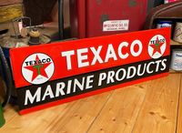 XL USA TEXACO MARINE PRODUCTS SCHILD MOTOR OIL GEPRÄGT MAN CAVE Nordrhein-Westfalen - Hamm Vorschau