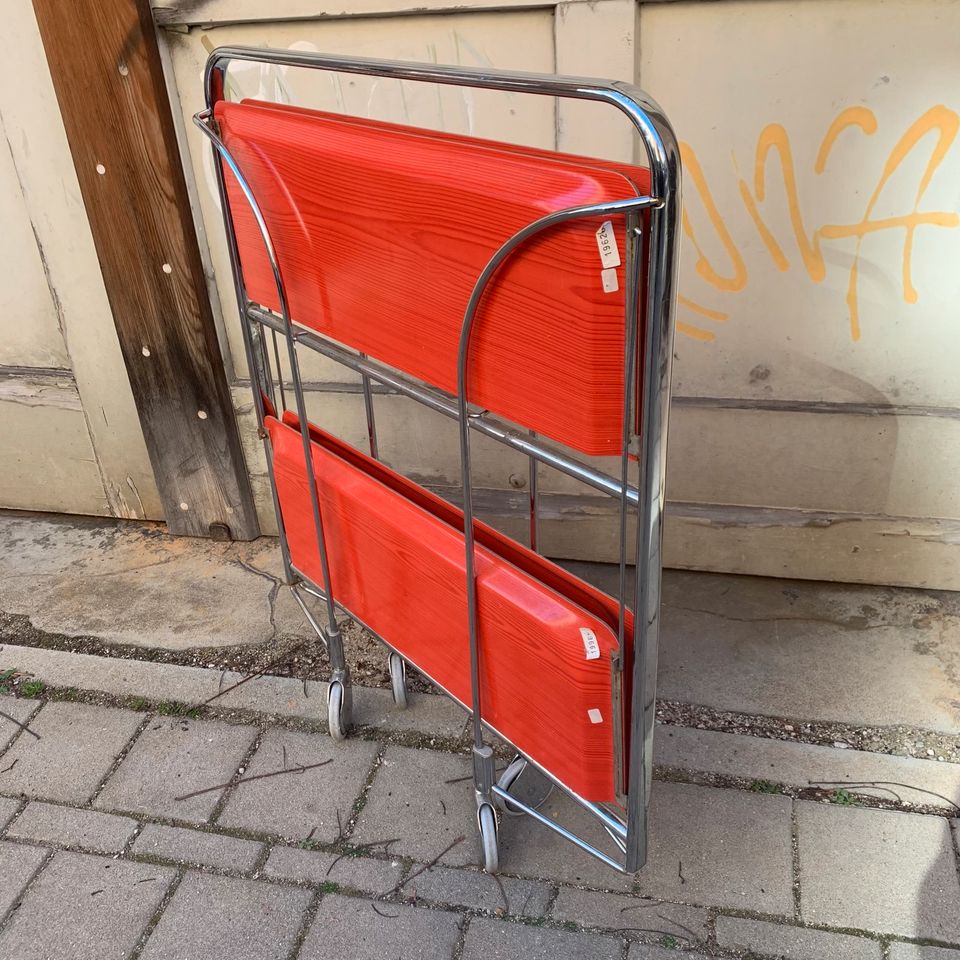 Dinett klappbar Rot vintage 50er 60er Servierwagen Teewagen in Nürnberg (Mittelfr)