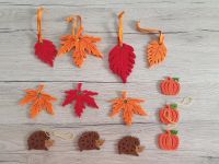 13 Stück Aufhänger, Herbst Deko, Blätter,Igel, rot, orange, braun Nordrhein-Westfalen - Düren Vorschau