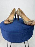 Gucci Damen High Heels Pumps Schuhe Monogram Beige Gr. 37,5 Bayern - Wolnzach Vorschau