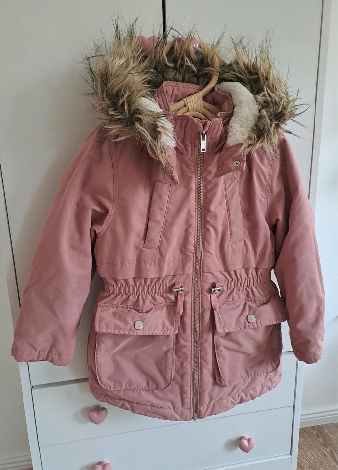 H&M || Altrosa Parka Winterjacke Gr. 116 in Stadland