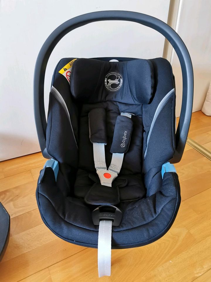 ❤️Wie neu*** Cybex Gold Anton 5 Babyschale Deep Black inkl. Base in Bühl