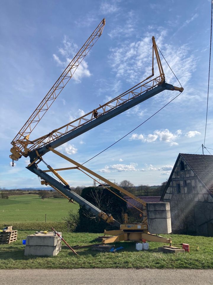 Baukran Potain HD21A mieten in Herrenberg