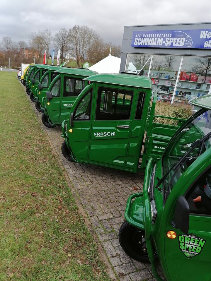 3Rad Elektro Kipper Pritsche "Cargo Premium" Kabinenroller Volta Frosch GRAND EXTRA HYBRID Runner Lastendreirad 3 Rad Lastenbike Lastenrad Mega Aixam Ape Piaggio Porter PRO Caddy Transporter VOLT in Neukirchen