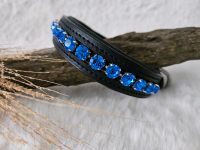 Hundehalsband Leder Halsband schwarz blau Skaveda Nordrhein-Westfalen - Beckum Vorschau