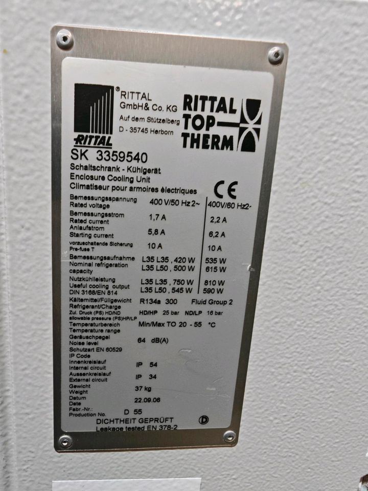 Rittal SK 3359540 Schaltschrank - Kuhlgerat Klima in Olsberg