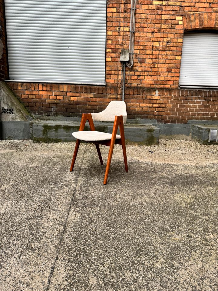 ◤ Teak Esszimmerstühle Stühle Compass Kai Kristiansen Original Bezug danish Design 60er Stuhl Vintage mid Century 70er Teakholz in Berlin