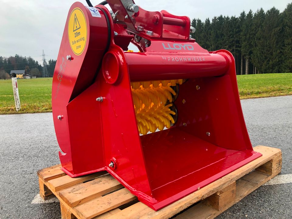 Siebschaufel Sieblöffel Separator für Bagger Humus Steine Schutt in Freilassing