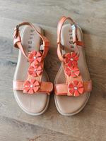 neu Bisgaard Sandalen orange Leder Mädchen Größe 39 Bayern - Zirndorf Vorschau