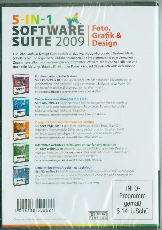 Foto, Grafik & Design - Software Suite 2009 5-IN-1 in Friedrichshafen