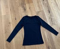 H&M Blusentop, Longsleeve, Punkte, Marine, Gr.S Hessen - Erlensee Vorschau