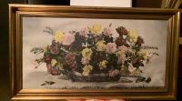 Großes Bild Gemälde Blumen Vergoldeter  Rahmen Vintage 50er Jahre Brandenburg - Nuthe-Urstromtal Vorschau