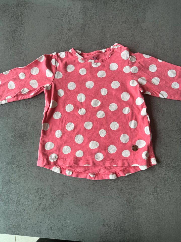 Baby Sweatshirt, rosa, gepunktet - Gr. 80 in Kerpen