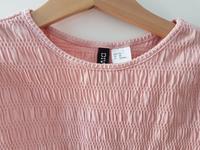 H&M Divided T-Shirt kurz Struktur rosé XS Dortmund - Mitte Vorschau