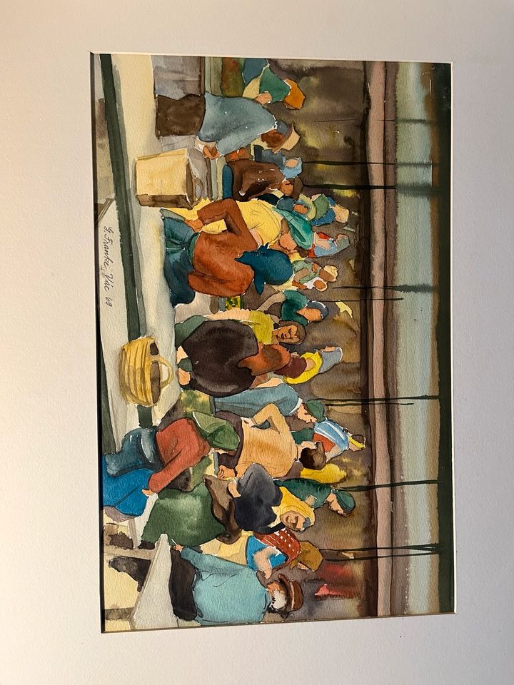 Gerhard Franke Leipziger Schule Zeichnungen Aquarell Bilder in Berlin