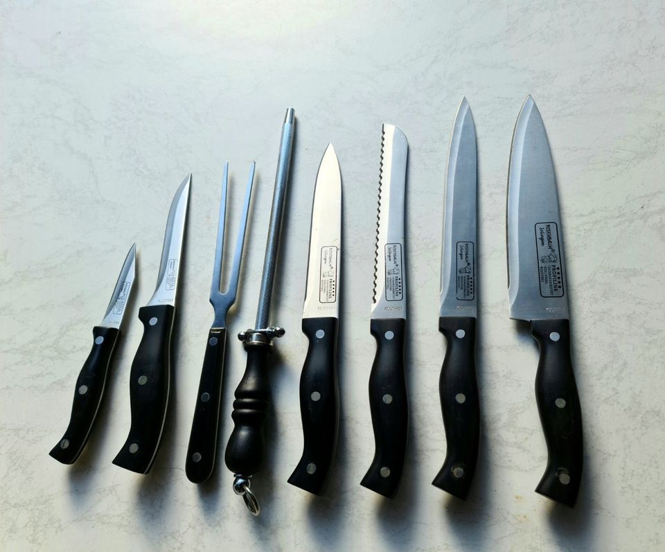 Küchenmesser, Messerset 8 teilig in Schollene
