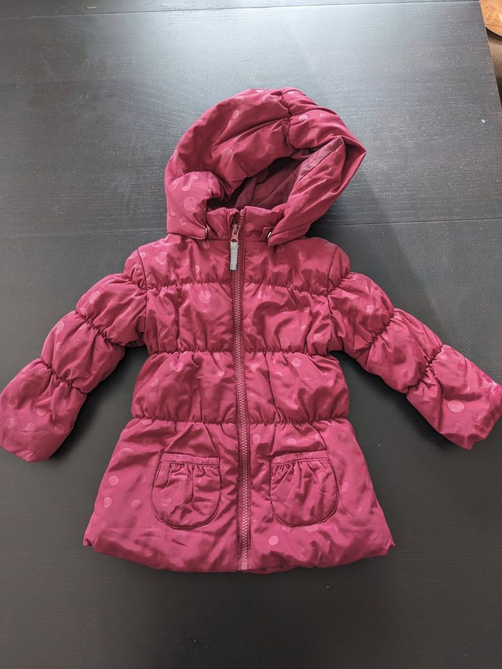 Winterjacke Mädchen Gr. 92, weinrot in Ebersbach bei Großenhain