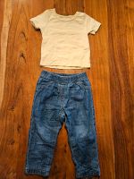 Baby Mädchen Outfit 2er Set Gr. 80 (Jeans + T-Shirt) Nürnberg (Mittelfr) - Mitte Vorschau