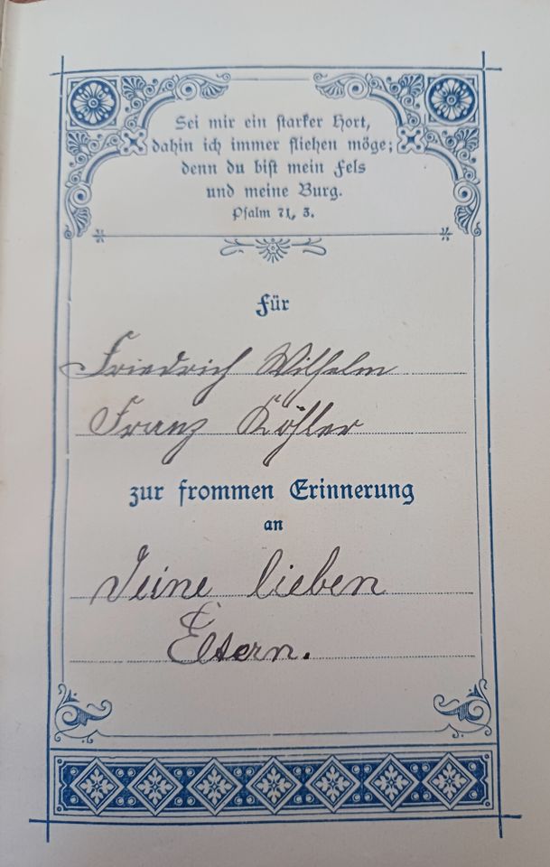Altes ev.-Luth. Gesangbuch - Königreich Sachsen 1883 in Oldenburg