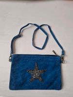 Ledertasche blau mit Glitzerstern, neu mit Etikett,  ca. 28cm x Stuttgart - Stuttgart-Ost Vorschau