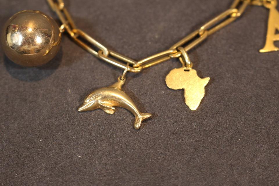 Armband Bettelarmband mit Anhängern / 333er / 585er / 750er Gold in Düsseldorf